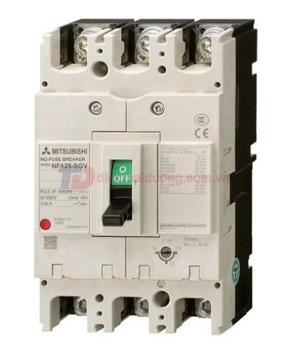 MCCB MITSUBISHI 3P 140-200A 50kA chỉnh dòng: 0.7-1.0*In ( NF250-LGV )