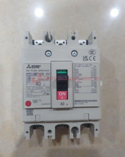 MCCB MITSUBISHI 3P 40A 30kA ( NF125-SV )