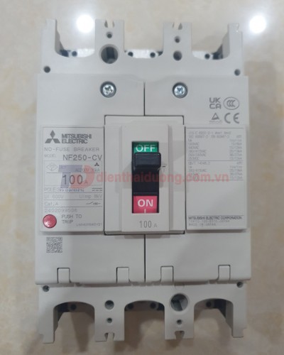 MCCB MITSUBISHI 3P 100A 25kA ( NF250-CV )