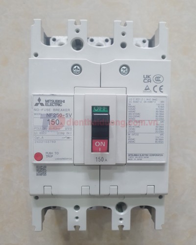 MCCB MITSUBISHI 3P 150A 36kA ( NF250-SV )