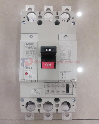 MCCB MITSUBISHI 3P 630A 50kA chỉnh dòng: 0.5-1.0*In ( NF630-SEW )