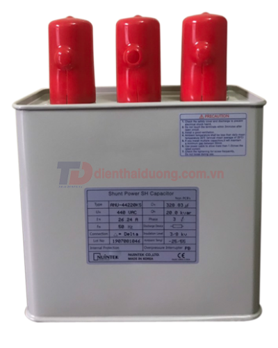 Tụ bù dầu NUINTEK 3P 20KVAr 440V ( ANU-44220KS )