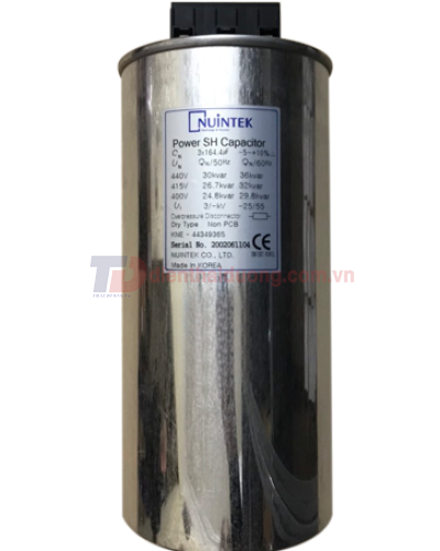 Tụ bù khô NUINTEK 3P 30KVAr 440V ( KNE-4434946S )