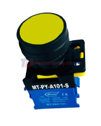 Nút nhấn RESET MASTER màu vàng loại tự nhả ( MT-PY-A101-S )