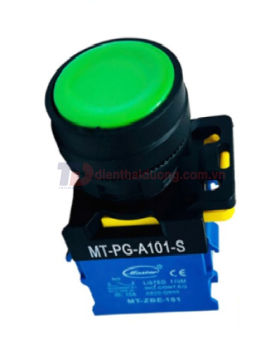 Nút nhấn ON MASTER màu xanh lá loại tự nhả ( MT-PG-A101-S )