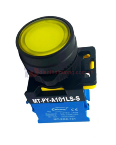 Nút nhấn RESET có đèn MASTER màu vàng loại tự giữ ( MT-PY-A101LS-S )