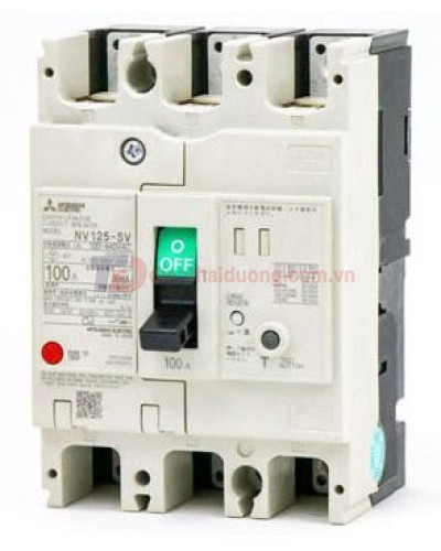 ELCB MITSUBISHI 3P 75A 30mA 10kA ( NV125-CV )