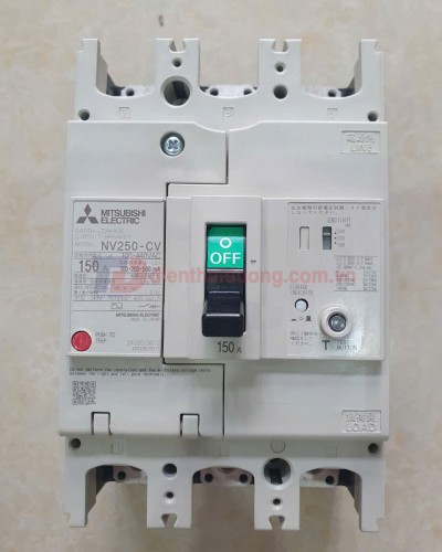 ELCB MITSUBISHI 3P 150A 30mA hoặc 1.2.500mA 25kA ( NV250-CV )