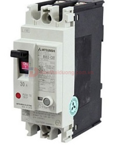 ELCB MITSUBISHI 2P 15A 30mA 7.5kA  ( NV63-CV )