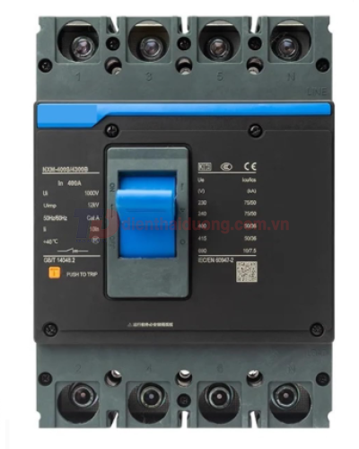 MCCB CHINT 4P 400A 50kA ( NXM-400S/4300B )