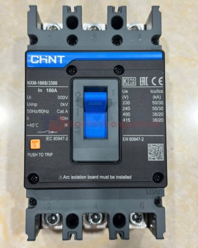 MCCB CHINT 3P 160A 36kA ( NXM-160S/3300 )