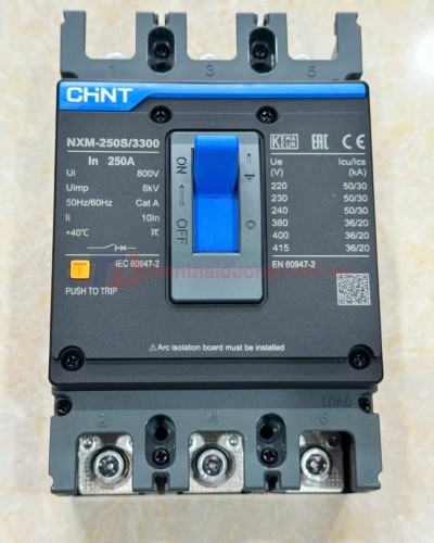 MCCB CHINT 3P 250A 36kA ( NXM-250S/3300 )