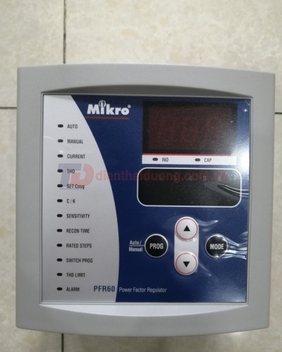 Bộ điều khiển tụ bù 06 cấp MIKRO PFR60-415-50 