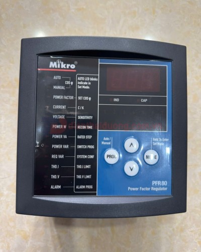 Bộ điều khiển tụ bù 08 cấp MIKRO PFR80-415A (RX)
