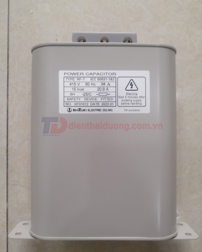 TỤ BÙ DẦU SHIZUKI 3P 15KVAr 415V ( RF-T41515 )