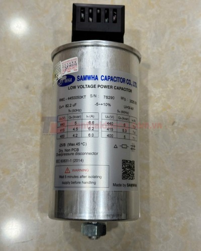 Tụ bù khô SAMWHA 3P 5KVAr 440V ( RMC-4450050KT )