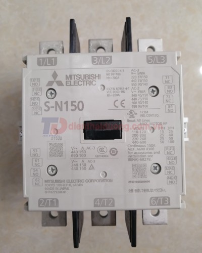 CONTACTOR MITSUBISHI 3P 150A ( S-N150 )