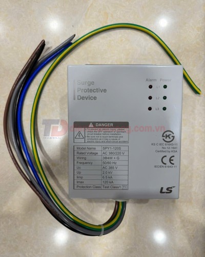 Chống sét lan truyền 4W+G 380/220V 120kA 2kV class I, II ( SPY1-120S )