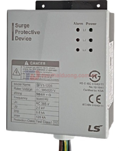 Chống sét lan truyền 4W+G 380/220V 120kA 2kV class I, II ( SPY1-120S )