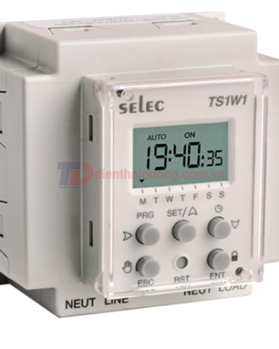 Timer Switch hiển thị màn hình LCD SELEC TS1W1-1-20A-230V