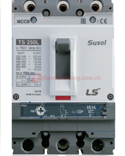 MCCB LS 3P 63A 50kA ( TD100N FMU100 ) chỉnh dòng : 0.8-0.9-1.0*In