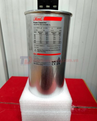 Tụ bù tròn Himel 3P 30KVAr 450V ( HDCAP3V453003603L )