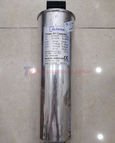 Tụ bù khô NUINTEK 3P 20KVAr 440V ( KNE-4433296S )