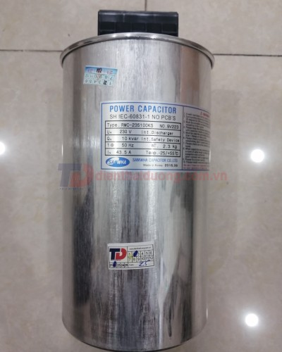 Tụ bù khô SAMWHA 1P 10KVAr 230V ( RMC-235100KS )