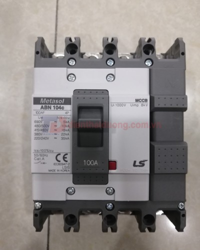 MCCB LS 4P 100A 22kA ( ABN104c )