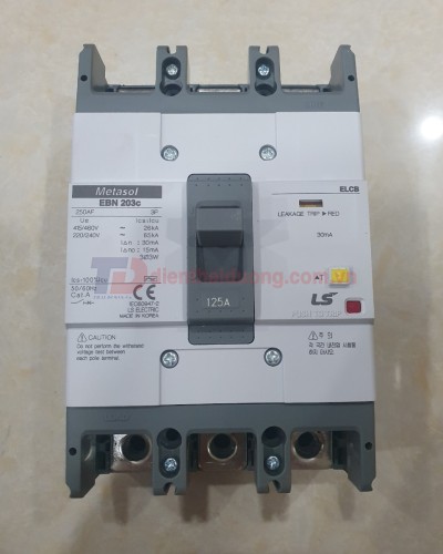 ELCB LS 3P 125A 100/200/500mA 26kA  ( EBN203c )