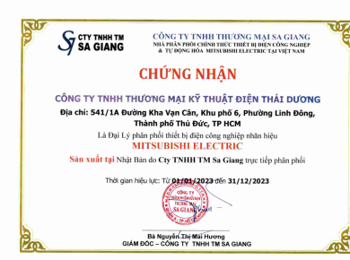 Đại lý phân phối thiết bị điện MITSUBISHI electric năm 2023