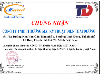 Đại lý phân phối thiết bị điện MASTER electric năm 2025
