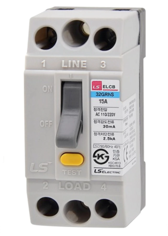 ELCB LS 2P 15A 2.5kA 30mA ( 32GRhS )