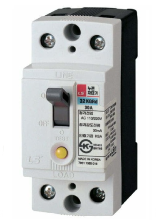 ELCB LS 2P 15A 2.5kA 30mA ( 32KGRd )