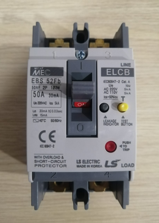 ELCB LS 2P 50A 5kA 30mA ( EBS52Fb )