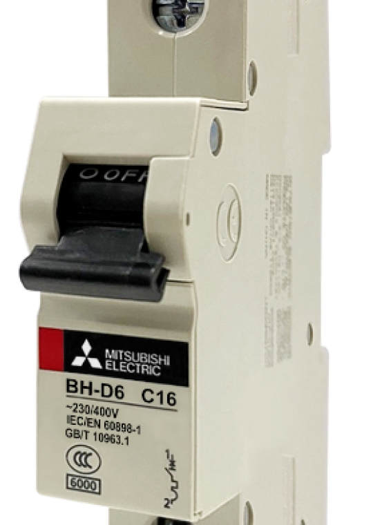 MCB MITSUBISHI 1P 25A 6kA ( BH-D6 )