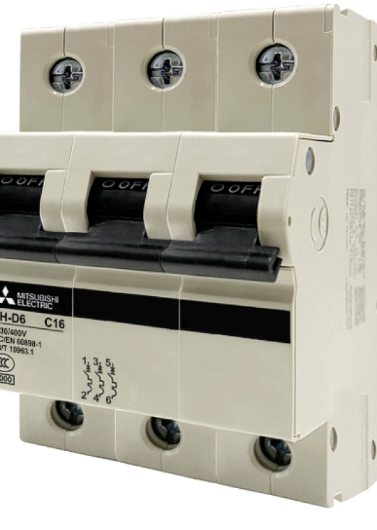 MCB MITSUBISHI 3P 50A 6kA ( BH-D6 )