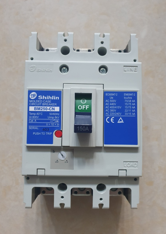 MCCB SHIHLIN 3P 150A 22kA ( BM250-CN )