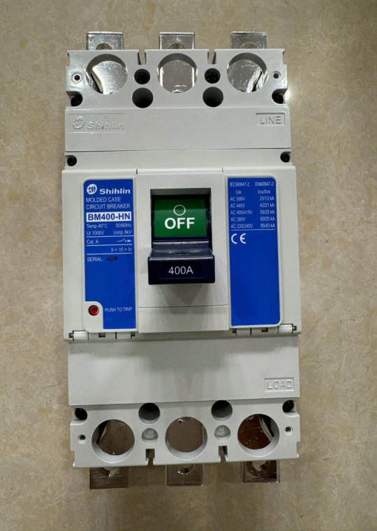 MCCB SHIHLIN 3P 400A 50kA ( BM400-HN )