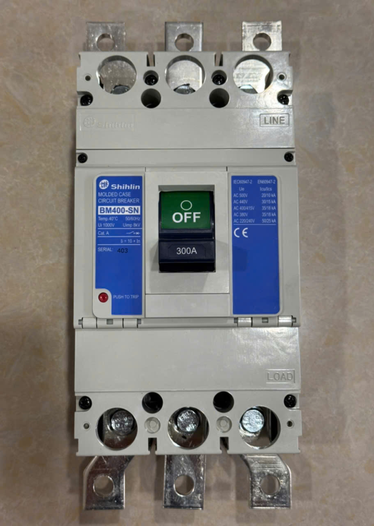 MCCB SHIHLIN 3P 300A 35kA ( BM400-SN )