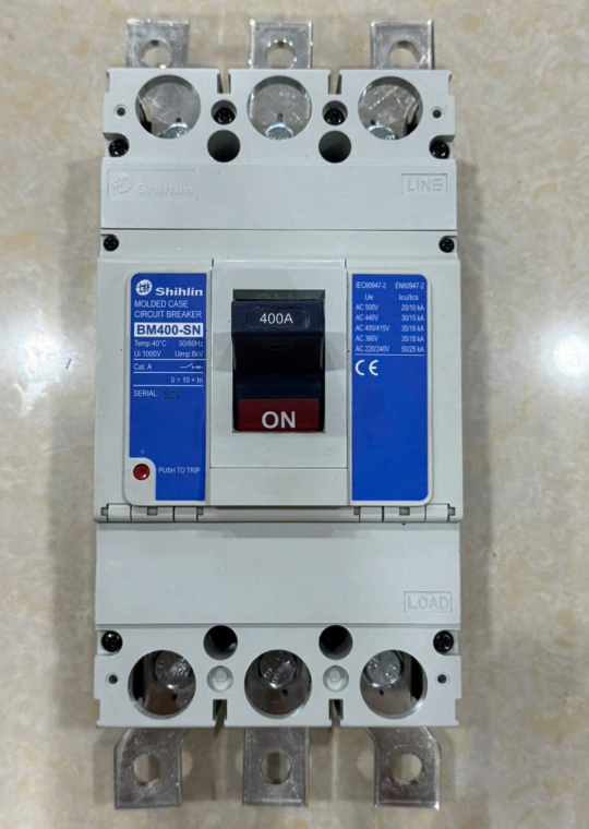 MCCB SHIHLIN 3P 400A 35kA ( BM400-SN )