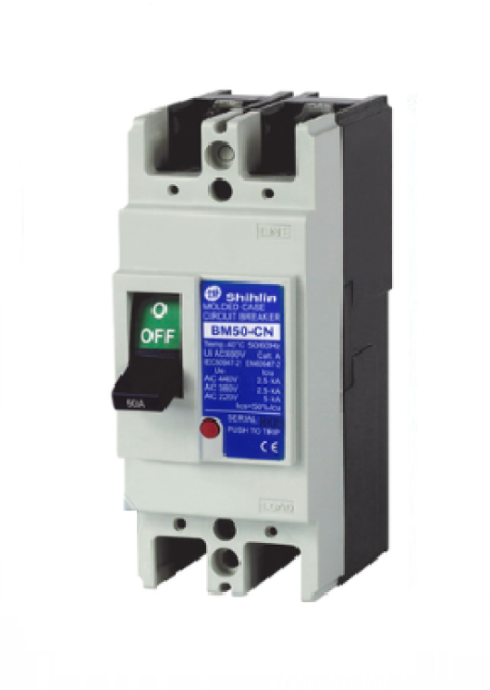 MCCB SHIHLIN 2P 50A 2.5kA ( BM50-CN )