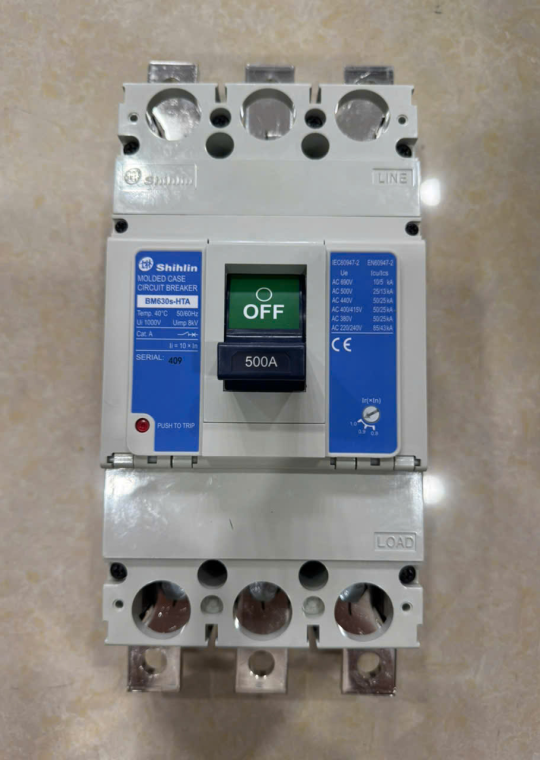 MCCB SHIHLIN 3P 500A 50kA ( BM630s-HTA )