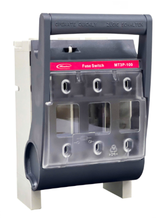 Đế cầu chì MASTER dòng cắt ngắn mạch cao 3P 100A ( MT3P-100 )