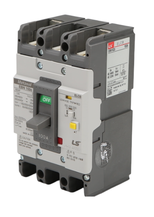 ELCB LS 2P 60A 35kA 30mA hoặc 1.2.500mA ( EBN102c )