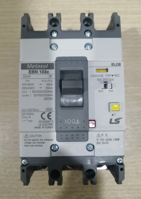 ELCB LS 3P 100A 18kA 30mA hoặc 1.2.500mA ( EBN103c )