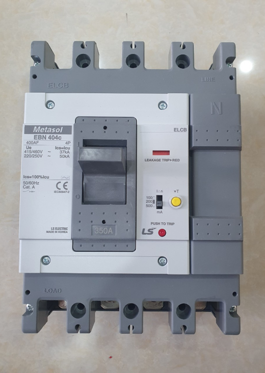 ELCB LS 4P 350A 37kA 30mA hoặc 1.2.500mA ( EBN404c )