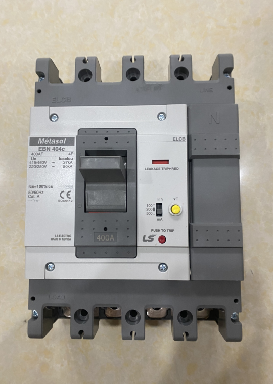 ELCB LS 4P 400A 37kA 30mA hoặc 1.2.500mA (  EBN404c )