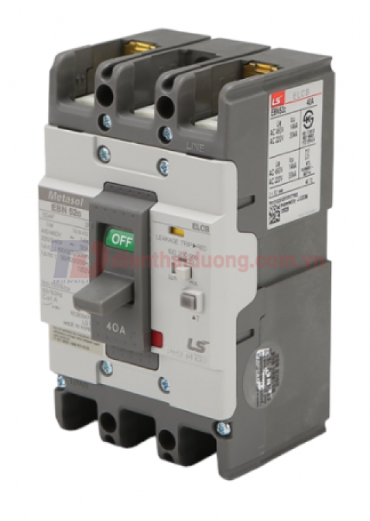 ELCB LS 2P 15A 30kA 30mA hoặc 1.2.500mA ( EBN52c )