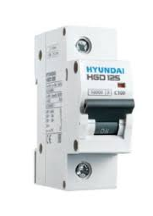 MCB HYUNDAI 1P 125A 10kA ( HGD125 )